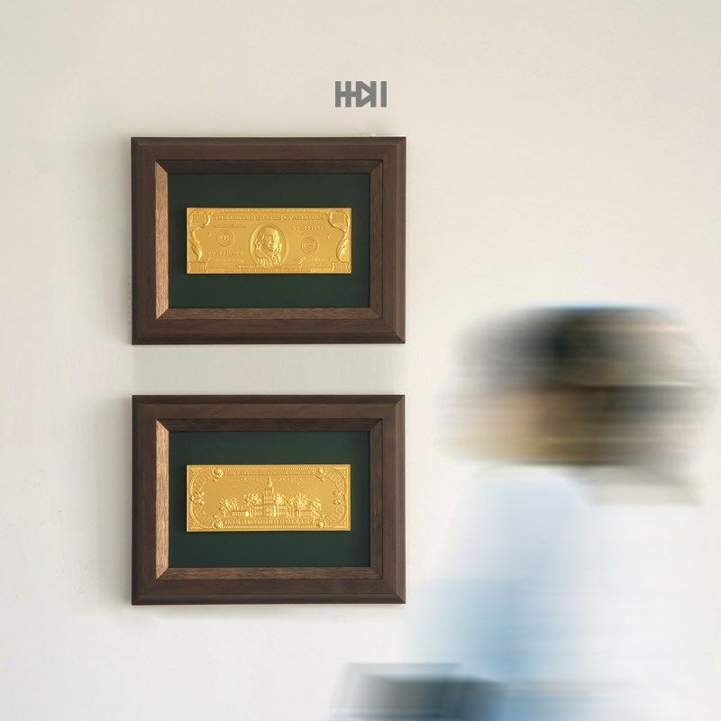 速发《日进斗开》美复立体浮雕装饰画客厅欧式刀古相框乔迁金业礼