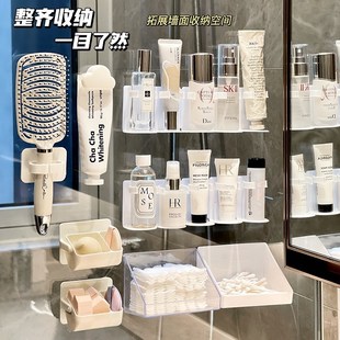 速发浴室壁挂式 收膏盒置物厕牙纳牙刷架发饰发箍收纳架简约卫生间