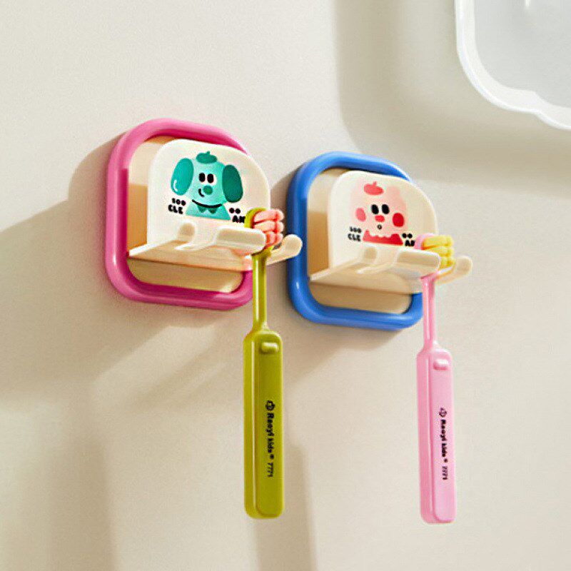 速发家式牙用置物架壁挂式免打孔多巴胺挂墙刷卫生间电动吸盘牙刷