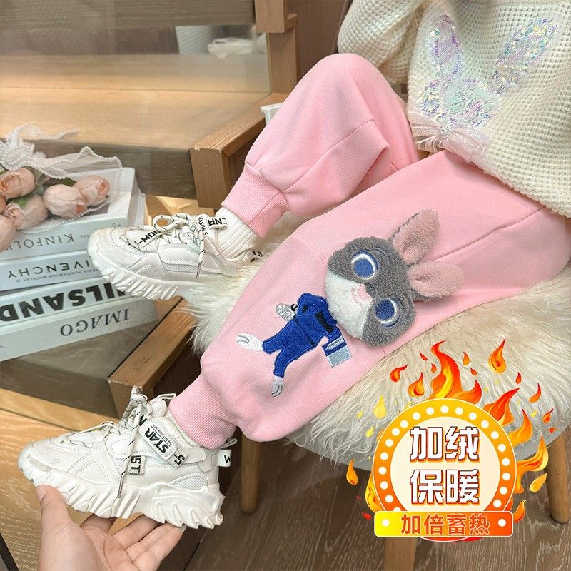 疯狂动物城朱迪女童休闲裤儿童新款冬季卫裤加绒外穿玩偶运动裤子,童装/婴儿装/亲子装,运动裤卫裤,淘宝优惠券,粉丝福利购,淘宝优惠卷