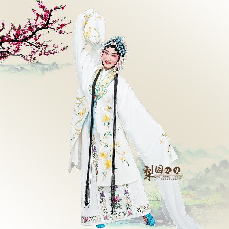 现货祥龙牌 京越剧戏服戏剧舞蹈D小姐青衣花旦 全金玉兰女披