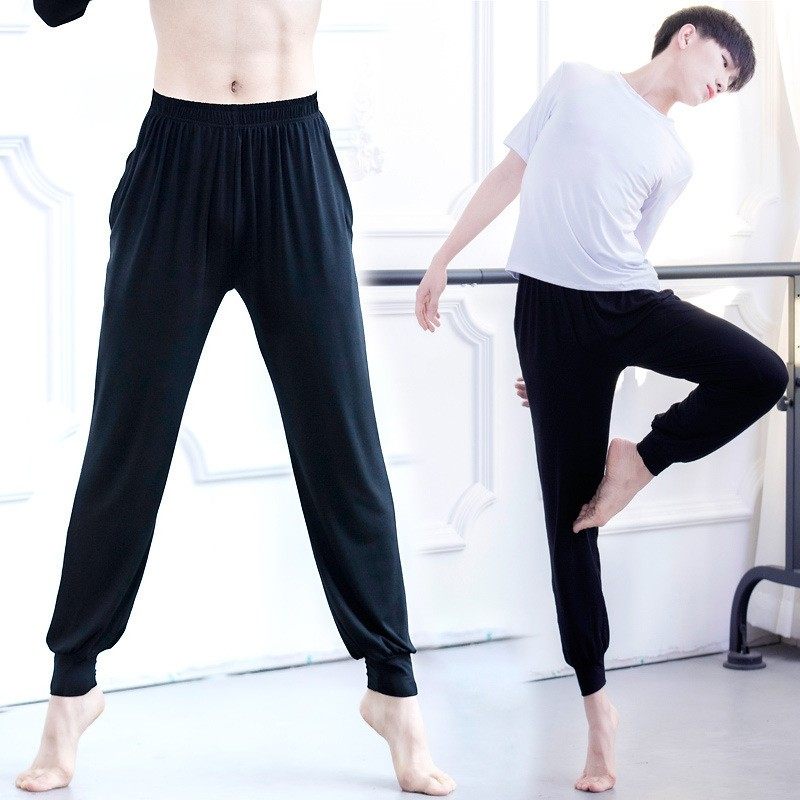 速发男士舞蹈服学生形体服练功服舞拉丁舞宽松大上舞衣跳码裤套装