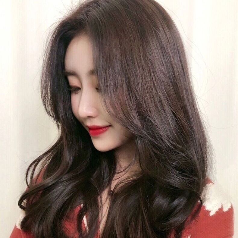 速发分分长发长卷发时尚自然甜美可爱修中刘海蓬松中脸中长发假发