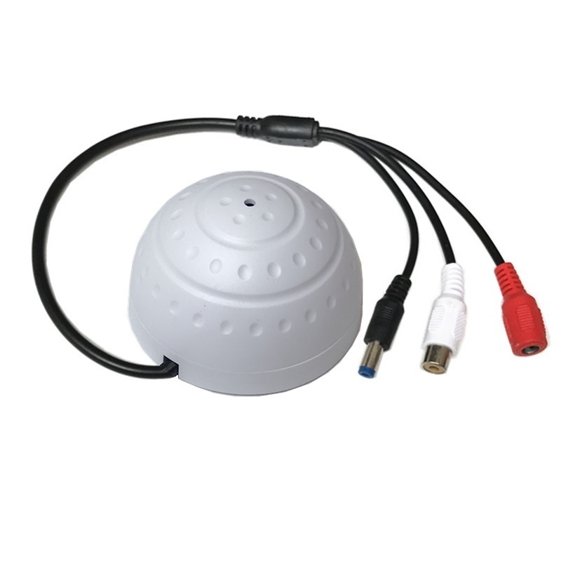 速发网路通用拾音器带输拾输出头入音器半球形拾音器