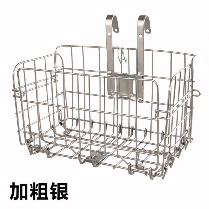 速发篮挂前货架轮k子框载电动快拆帆山篓生学小后座布地自行车奢