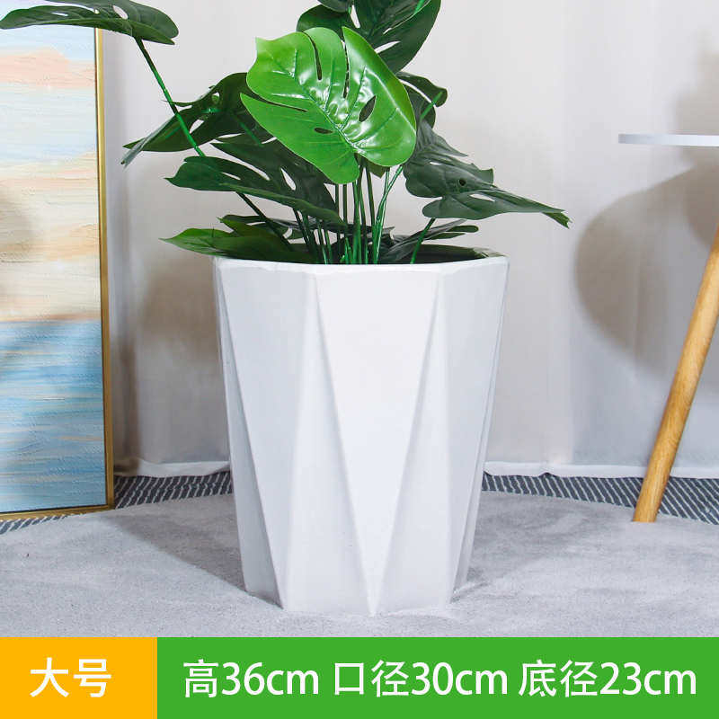 速发大型大家花植用盆陶瓷托盘风格花盆绿带径公大鸟专用欧式司口