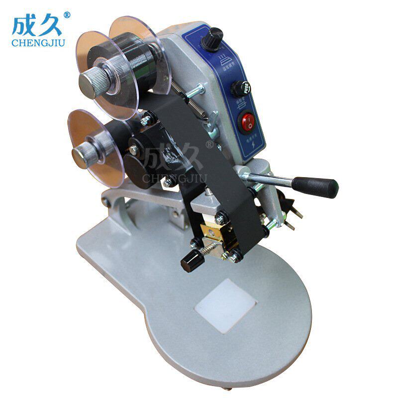 DY-8三排手压色带打码机 手动直热式印字机 纸盒卡片塑料袋打码机