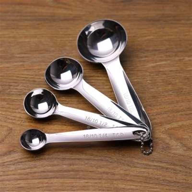 物 贼漂亮精致1美件810不锈钢量勺烘焙工具量匙计量勺OSD小四套厨