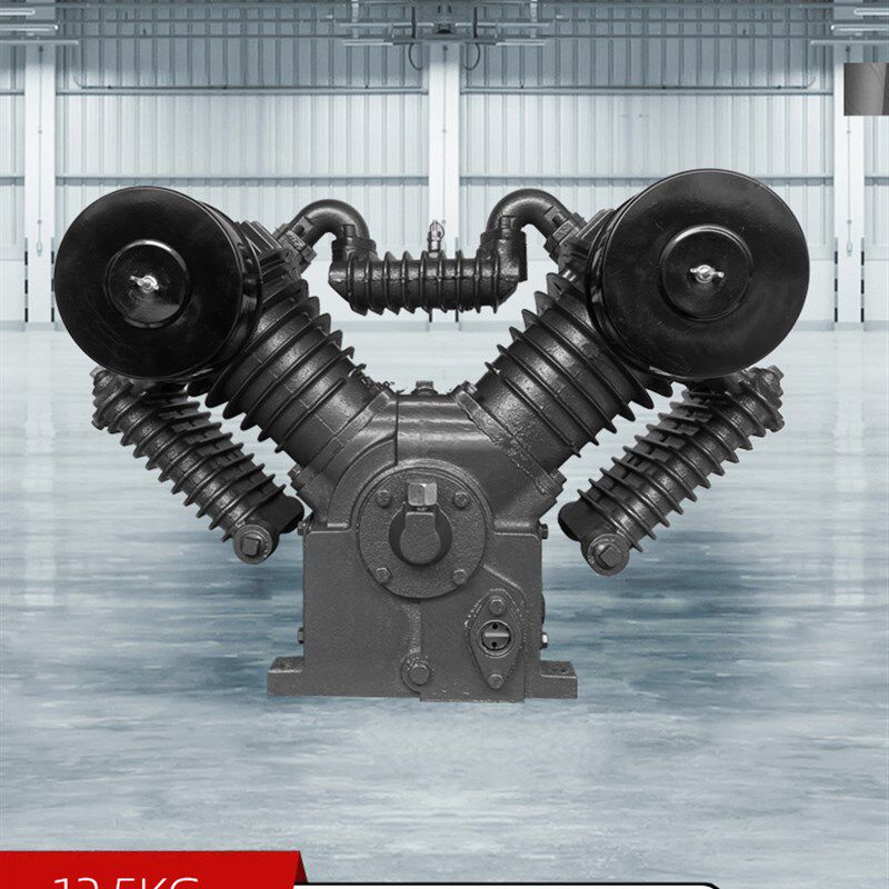 7.5KW空压机机头V1.05/12.5/16四缸修车补胎高压空气压缩机气泵头