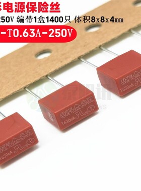 TE5 392方形电源保险丝 红色250V 慢熔断延时 0.5A123456.381015A