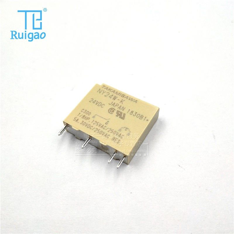 功率FT继电器NY24W-KNY12W-K NY5W-K DC5V/12V/24V一组常开5A 4脚