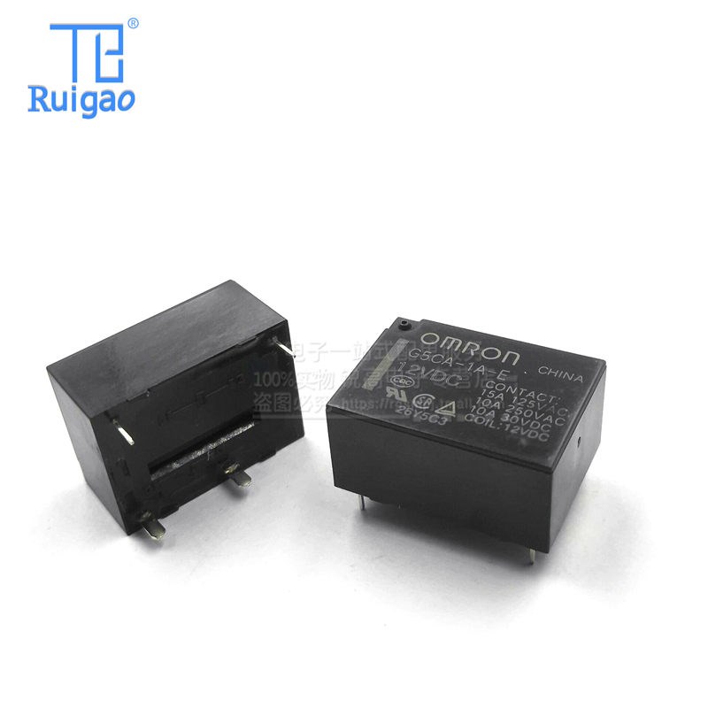 继电器 G5CA-1A-E-12V 12VDC DC12V 15A4脚 一组常开 原厂原装