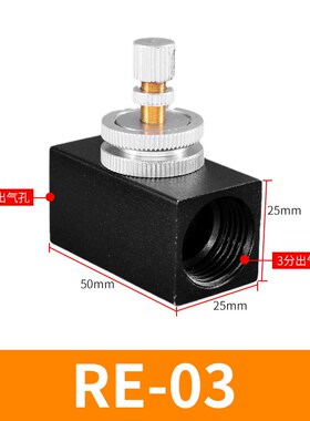 气动单向节流阀限流控制阀调节气阀RE01/02/03/04接螺纹ASC200-06