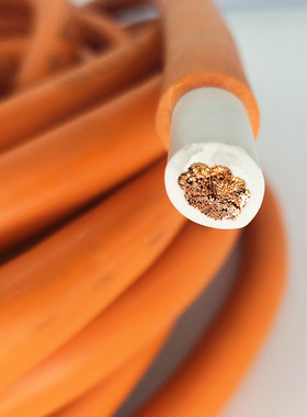 起帆YH-V双层16 25 35 50 70 95双皮高柔电镀线RVV橙色电焊火牛线