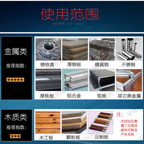 高档不锈钢合金钻孔器57-60-63-76-77MM 金属木工铁板铝合金钻头