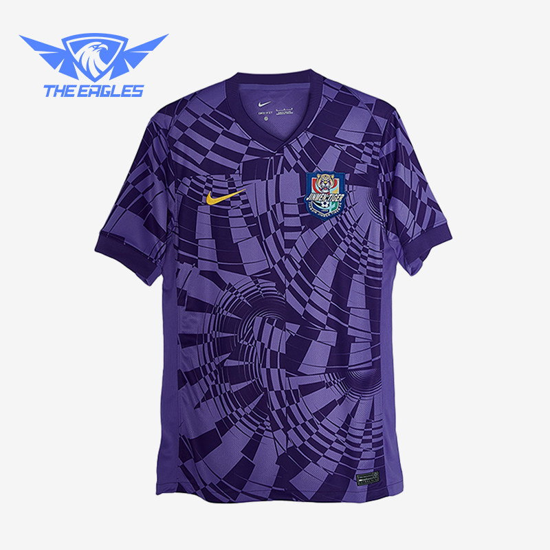 Nike/耐克正品2025男士耐穿运动V领足球透气套头短袖HM6169-550