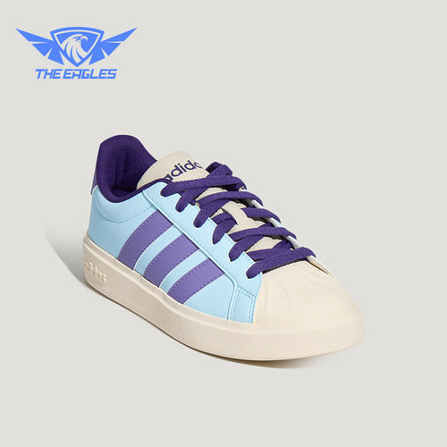 Adidas/阿迪达斯正品大童耐磨缓震休闲运动贝壳头板鞋LA8414