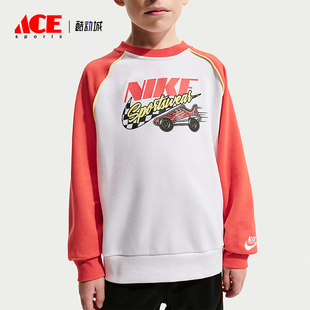 小童日常圆领拼接针织卫衣IU5326 Nike 款 2025冬季 100 耐克正品