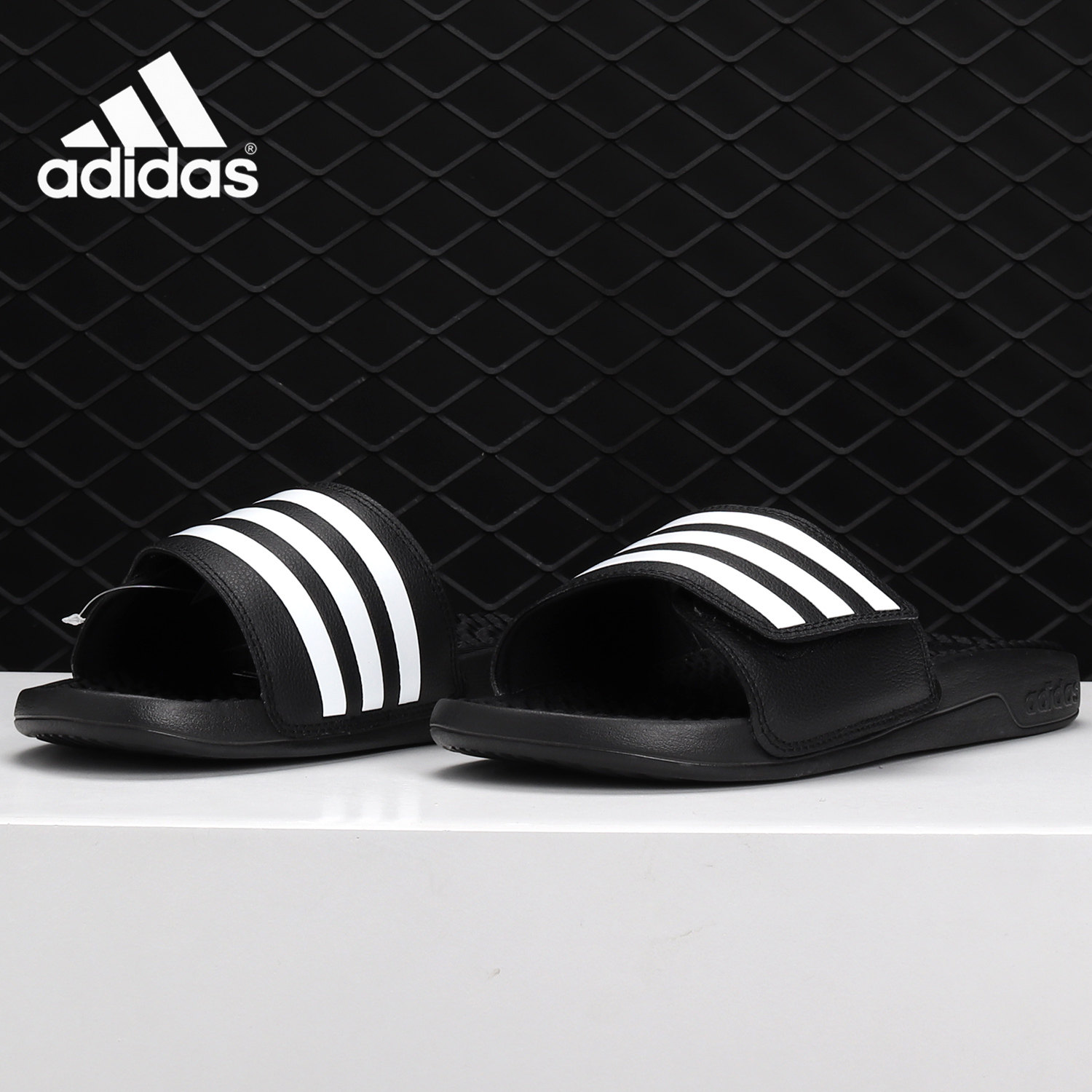 Adidas/阿迪达斯正品男子透气运动休闲沙滩魔术贴拖鞋 F35565,运动鞋new,运动拖鞋,淘宝优惠券,粉丝福利购,淘宝优惠卷