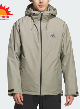 Adidas/阿迪达斯正品2025男士连帽保暖三合一羽绒内胆外套KQ5502