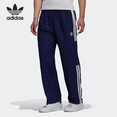 Adidas/阿迪达斯正品三叶草男子三条纹宽松工装运动长裤 H09119