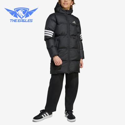 Adidas/阿迪达斯正品FutureIcons新款儿童经典黑白色棉服JW2478