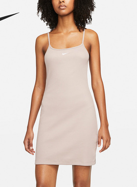 Nike/耐克官方正品女子舒适透气针织休闲运动连衣裙 DM6231-272