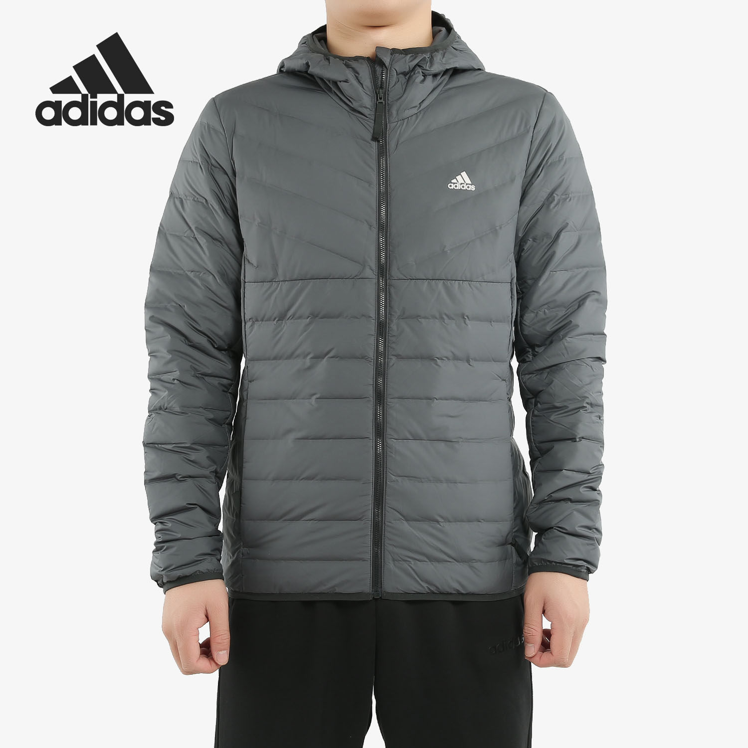 Adidas/阿迪达斯正品男子冬季短款保暖羽绒服 DZ1420 DZ1418