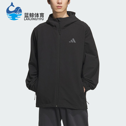 Adidas/阿迪达斯正品V SFT SHELL JK男女宽松连帽运动外套KF5222