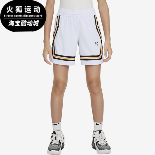 Nike/耐克正品儿童时尚休闲松紧高腰合身五分短裤DA1086-085