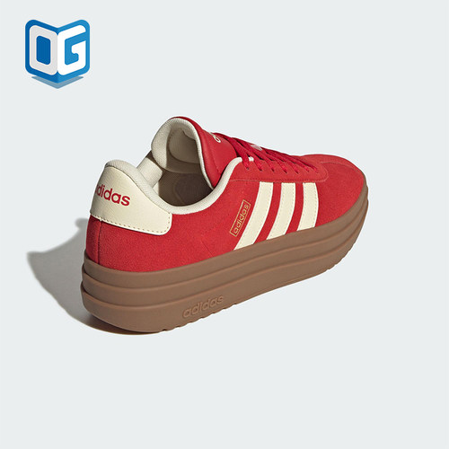 Adidas/阿迪达斯正品VL COURT BOLD女士经典厚底耐磨板鞋KJ6852