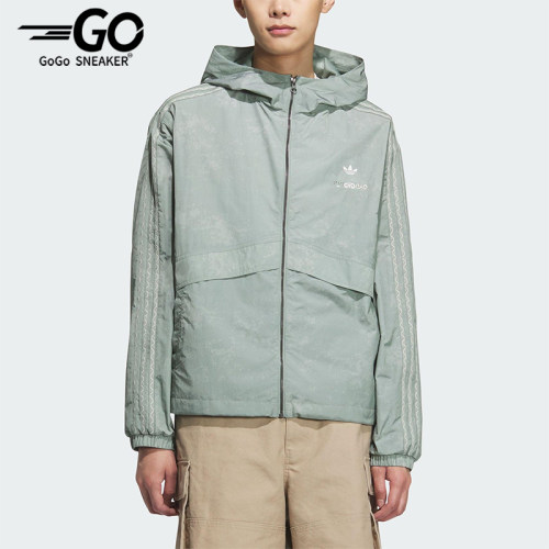 Adidas/阿迪达斯正品三叶草男女休闲连帽耐穿经典日常外套KC1434