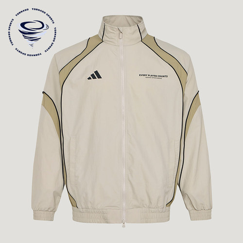 Adidas/阿迪达斯正品春季男士拉链立领潮流休闲梭织外套IB6982