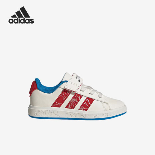 Adidas/阿迪达斯正品2025夏季款儿童运动休闲印花板鞋JS0778