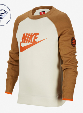 Nike/耐克正品新款大童圆领时尚运动休闲经典套头卫衣FV3999-020