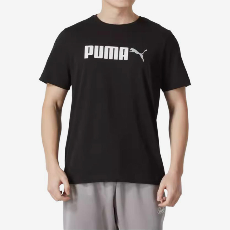 Puma/彪马官方正品2025春季新款男士运动休闲透气短袖691341-01