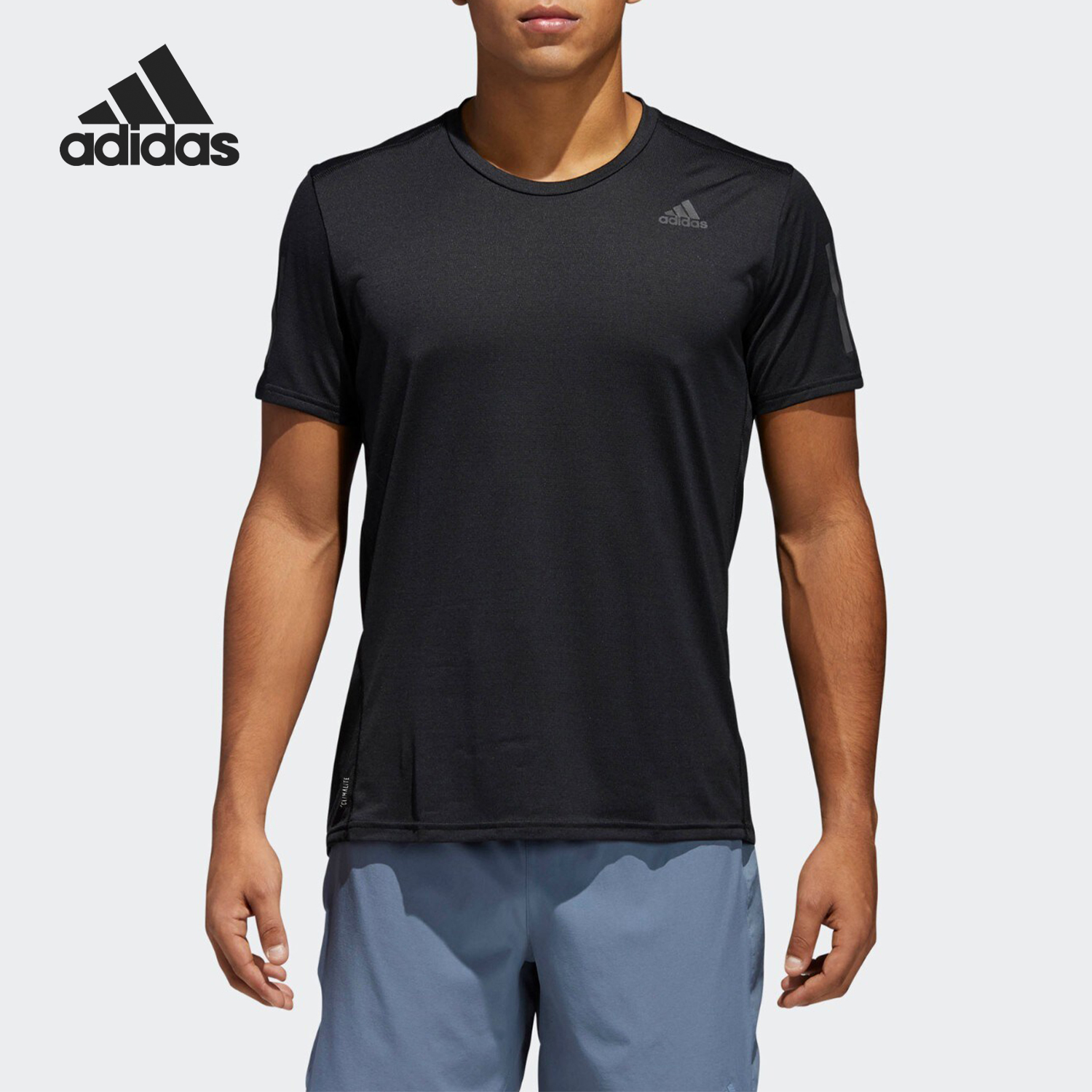 Adidas/阿迪达斯正品 RESPONSE TEE M 男子跑步圆领短袖DX1997