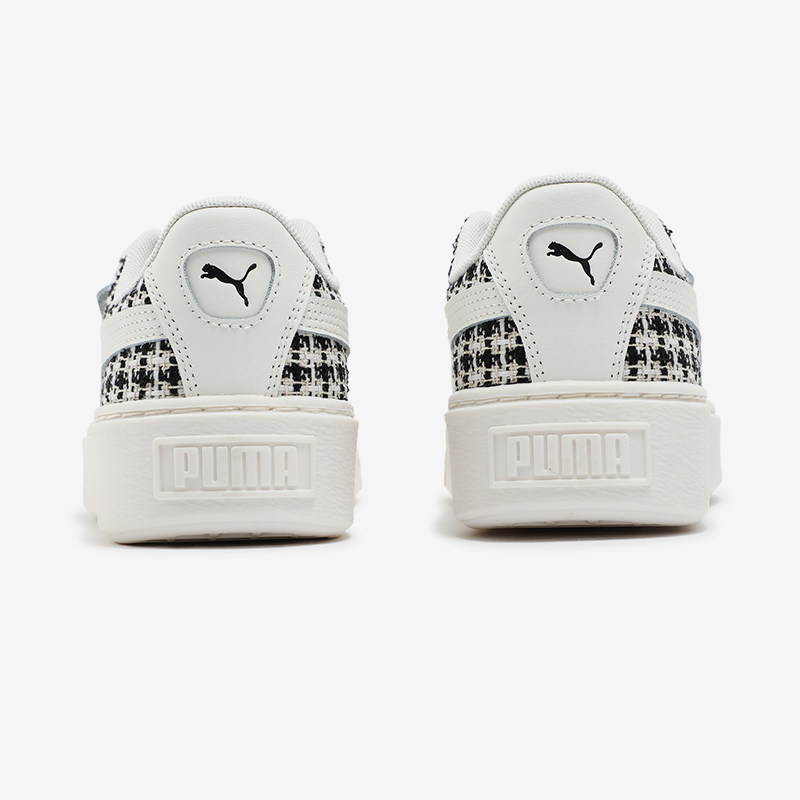 Puma/彪马正品BASKET PLATFORM TWEED女士复古时尚厚底松糕鞋