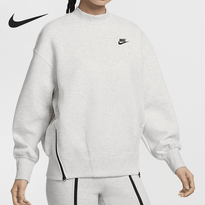 Nike/耐克正品秋季新款女士保暖宽松休闲圆领卫衣FV8042-013