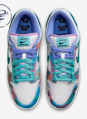 Nike/耐克正品Dunk SB Low女士经典时尚扎染板鞋HF6061-400
