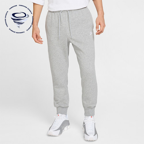 Nike/耐克正品2025冬季款男士日常束脚刺绣针织长裤FN3802-063