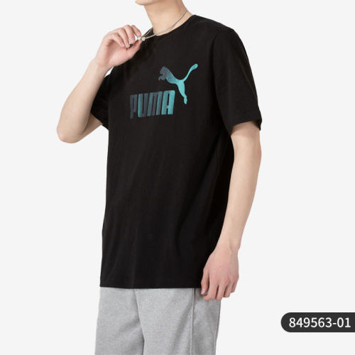Puma/彪马正品春季新款透气男子运动休闲短袖T恤849563-01