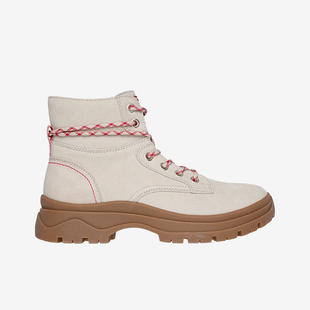 Skechers/斯凯奇2024年新款女士复古户外高帮中筒马丁靴