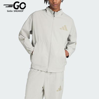 Adidas/阿迪达斯正品2025秋季男士宽松轻薄立领运动外套KE4880