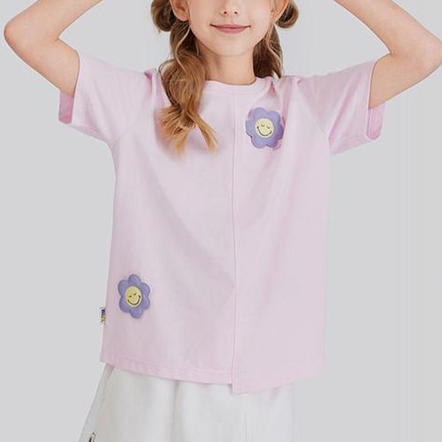 Skechers/斯凯奇正品夏季款女童透气运动针织短袖T恤衫L225G018