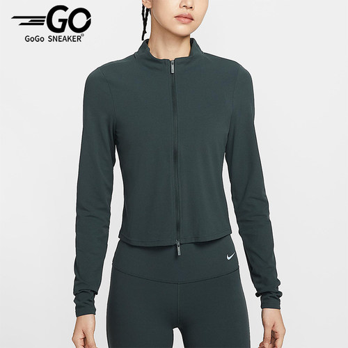 Nike/耐克正品Zenvy Dri-FIT女士立领短款拉链运动外套FV7424-390