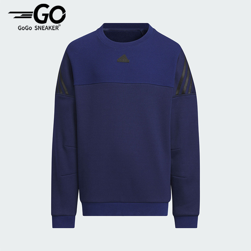 Adidas/阿迪达斯正品抓绒运动大童长袖圆领卫衣套头衫JI6141