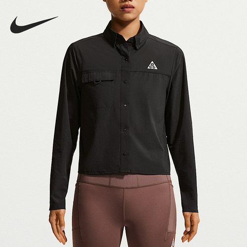 Nike/耐克正品女士防风舒适运动长袖POLO衫外套IR7297-010