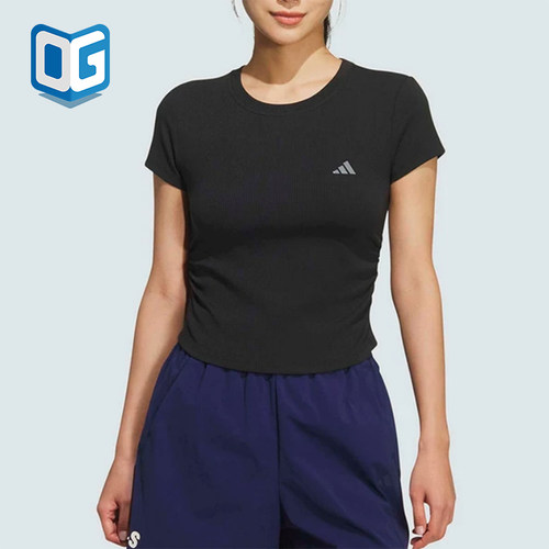 Adidas/阿迪达斯正品圆领套头短款短袖T恤经典新款短袖T恤KH2653