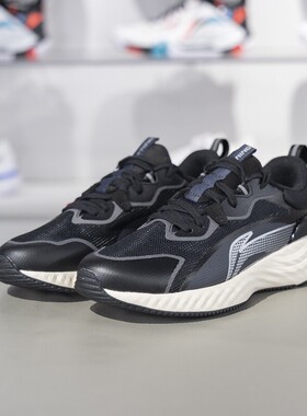 李宁正品2024秋季新款女子时尚百搭透气低帮系带休闲鞋AGLU188-1